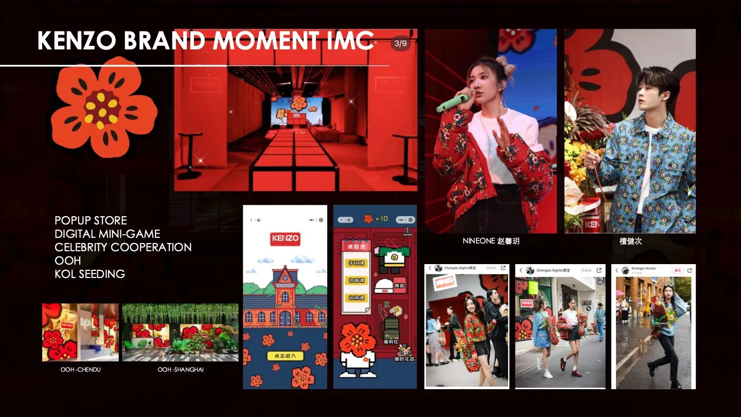 KENZO Brand Moment IMC — project material